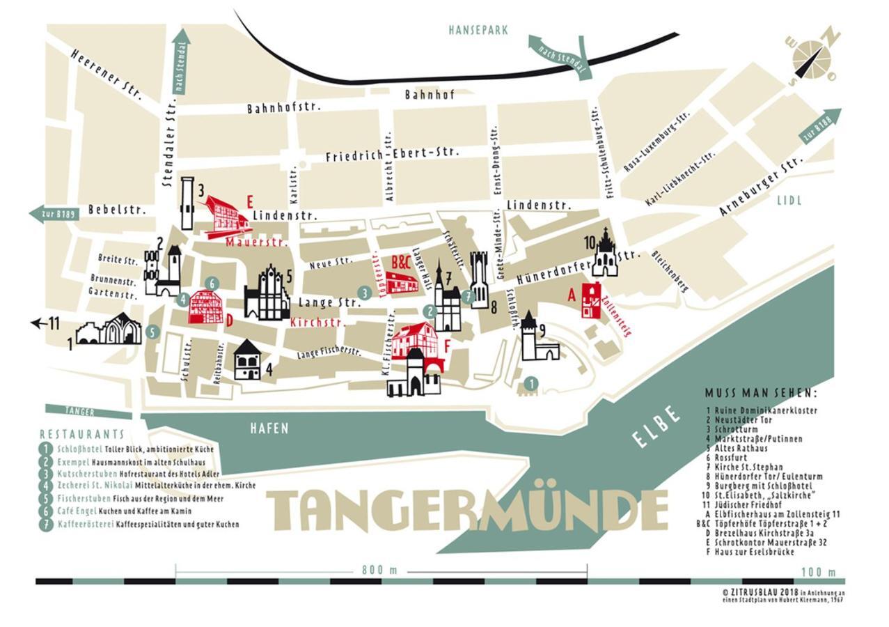 Appartamento Toepferhof 1 Tangermünde Esterno foto